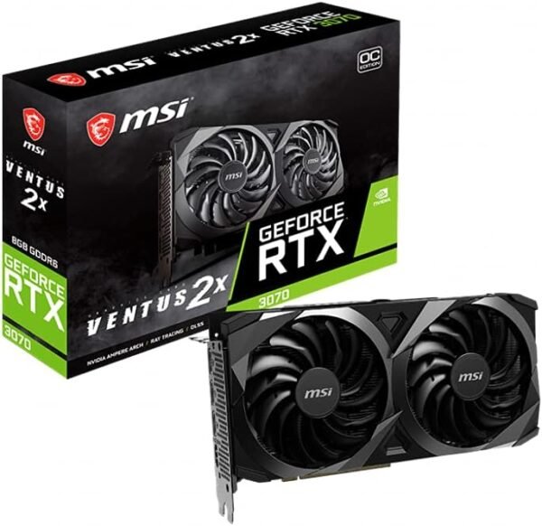 MSI Ventus 2X Nvidia RTX 3070 8GB Graphics Card