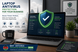 best antivirus for Kenyan businesses 2026 - laptop security protection