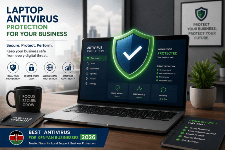 best antivirus for Kenyan businesses 2026 - laptop security protection