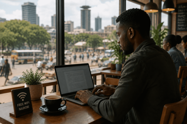public wifi risks in Kenya