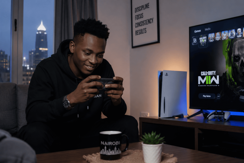 Gaming in Kenya: The Ultimate PC, PS5 & Mobile Guide gaming in Kenya — mobile and console setup