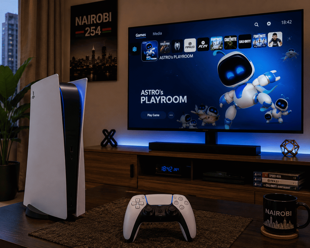 Gaming in Kenya: The Ultimate PC, PS5 & Mobile Guide PS5 in Kenya console setup