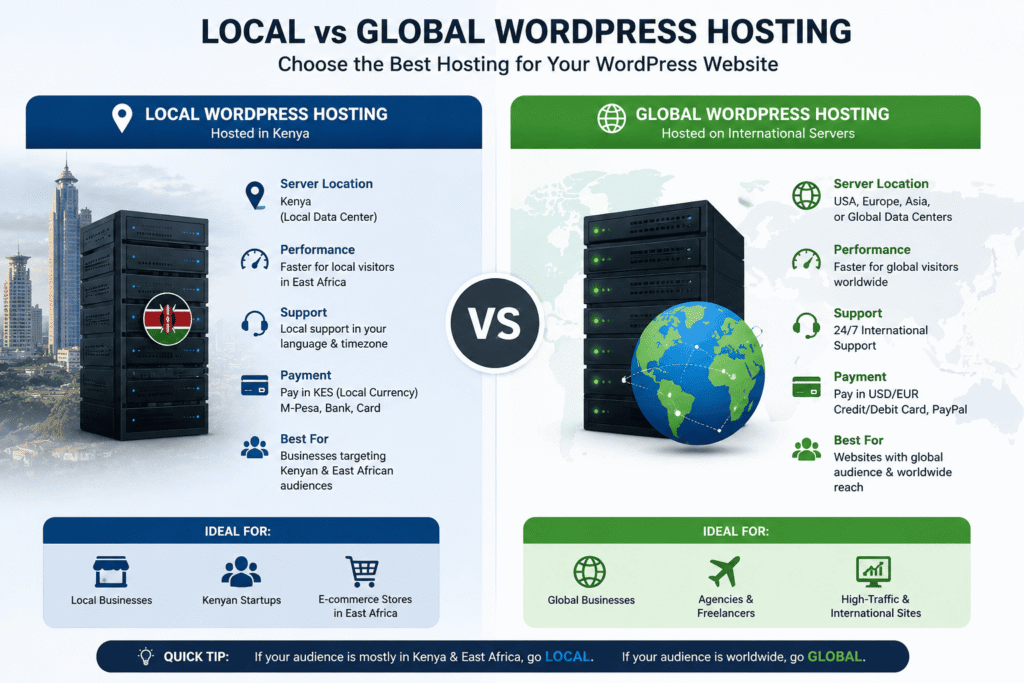 WordPress hosting in Kenya comparison