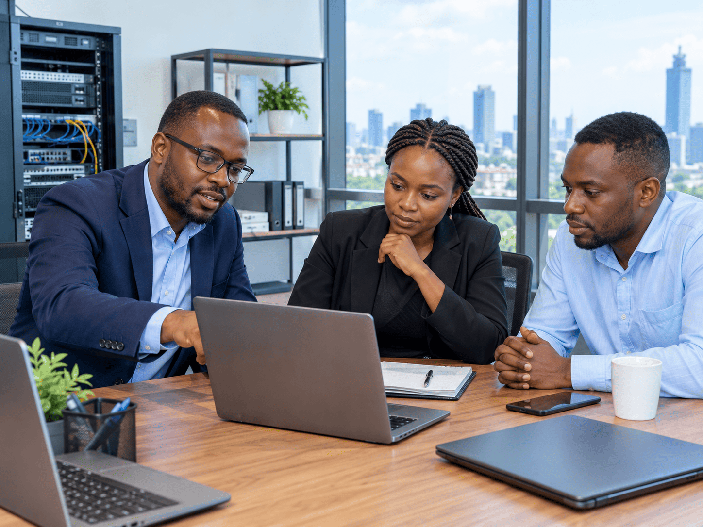 Managed IT services Nairobi technician supporting business technology