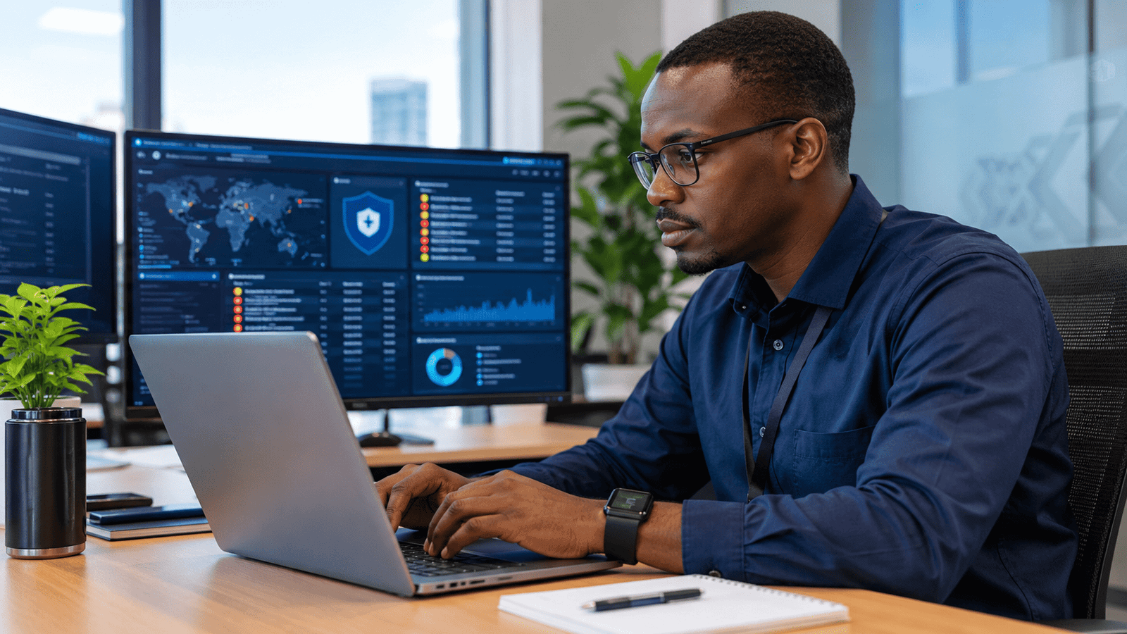 Managed IT support Nairobi technician helping a business with IT problems